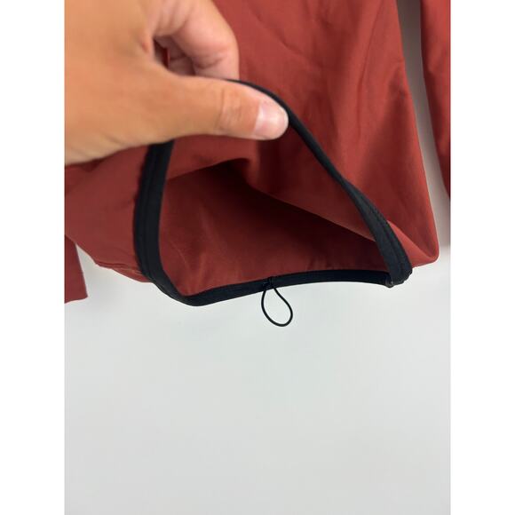 Xcel Size 6 Long Sleeve Rash Guard Swim Top Rust Brown - Picture 6 of 6